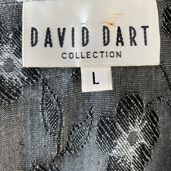 David Dart Linen Blend Button Up Shirt Size L EUC - Picture 7 of 8